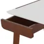 MESA DE ESCRITÓRIO 1 GAVETA 1,20 M X 60 CM HANNA - NOZES/BRANCO - Foto 3