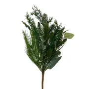 GALHO PINHEIRO DECORATIVO PICK 57 CM VILAREJO NOEL - VERDE - Foto 2