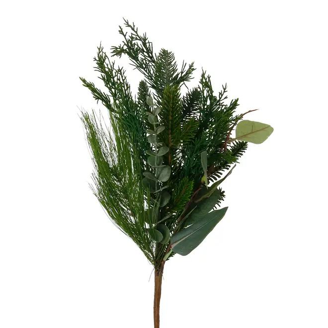 GALHO PINHEIRO DECORATIVO PICK 57 CM VILAREJO NOEL - VERDE - Foto 2