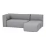 SOFÁ 3 LUGARES COM PUFF UNITS - CINZA CLARO - Foto 2