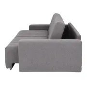SOFÁ-CAMA RETRÁTIL E RECLINÁVEL 3 LUGARES SNOOZE - CINZA - Foto 9