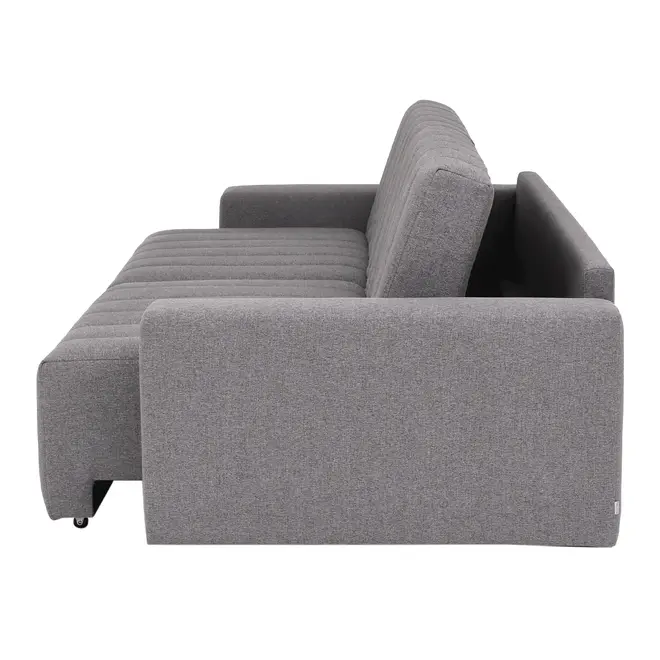 SOFÁ-CAMA RETRÁTIL E RECLINÁVEL 3 LUGARES SNOOZE - CINZA - Foto 9
