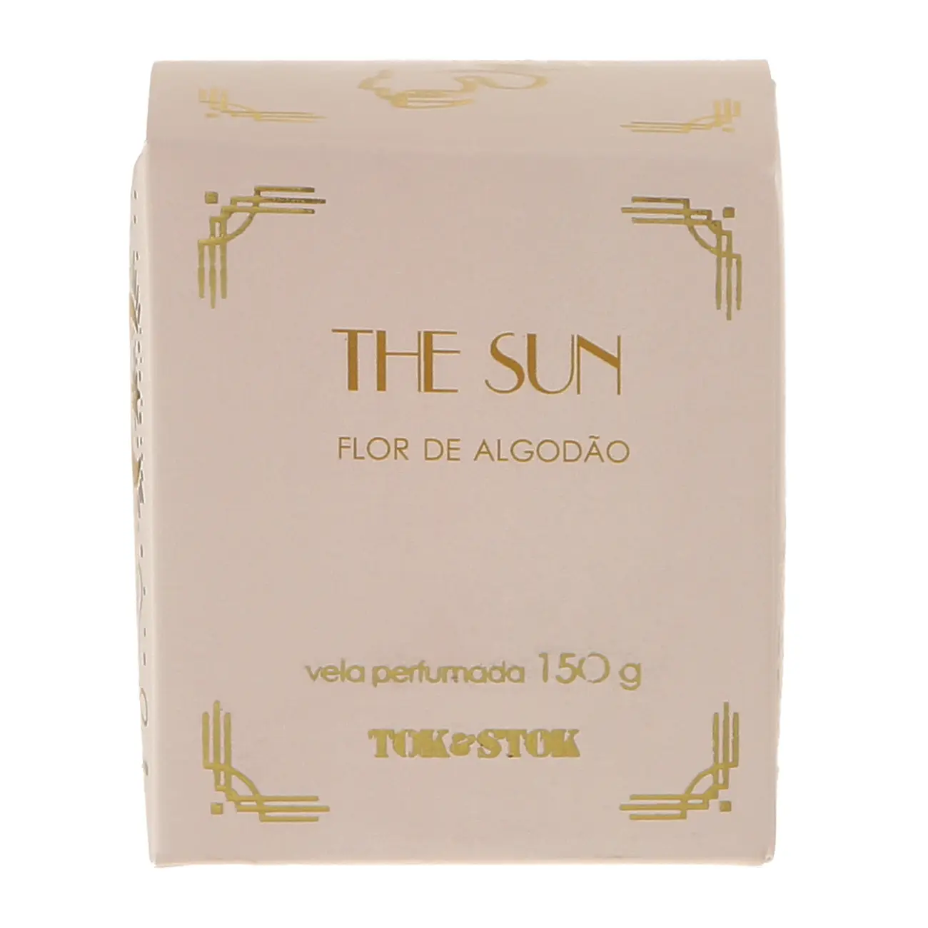 VELA PERFUMADA POTE FLOR DE ALGODÃO MYSTICAL THE SUN - CREAM/DOURADO - Foto 2