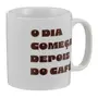 CANECA 250 ML DEPOIS DO CAFÉ - BRANCO/MARROM DE LEI - Foto 2