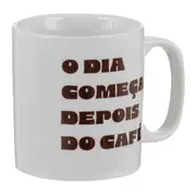 CANECA 250 ML DEPOIS DO CAFÉ - BRANCO/MARROM DE LEI - Foto 2