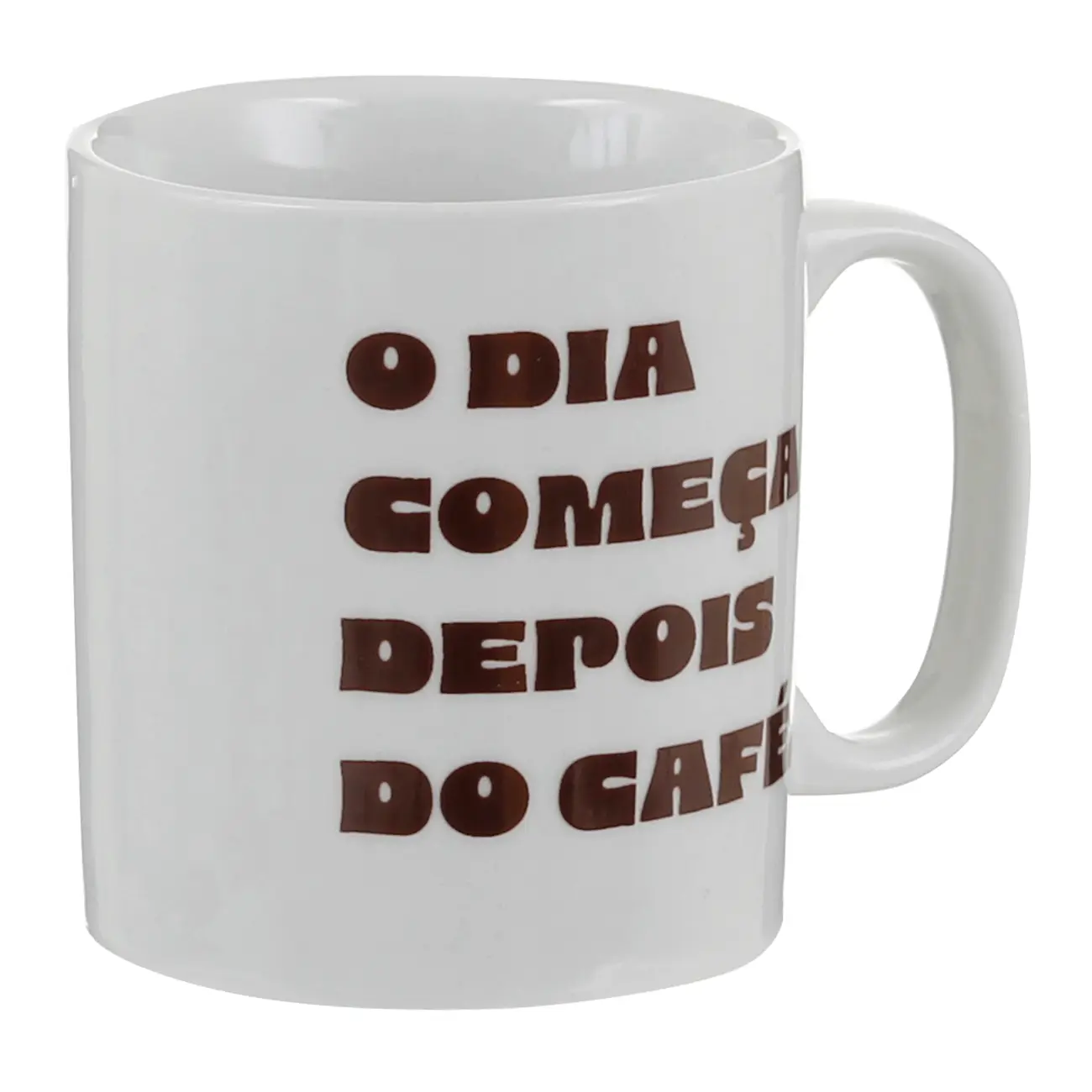 CANECA 250 ML DEPOIS DO CAFÉ - BRANCO/MARROM DE LEI - Foto 2