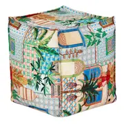 PUFF 45 CM X 45 CM SAUDADE TROPICAL - MULTICOR - Foto 1