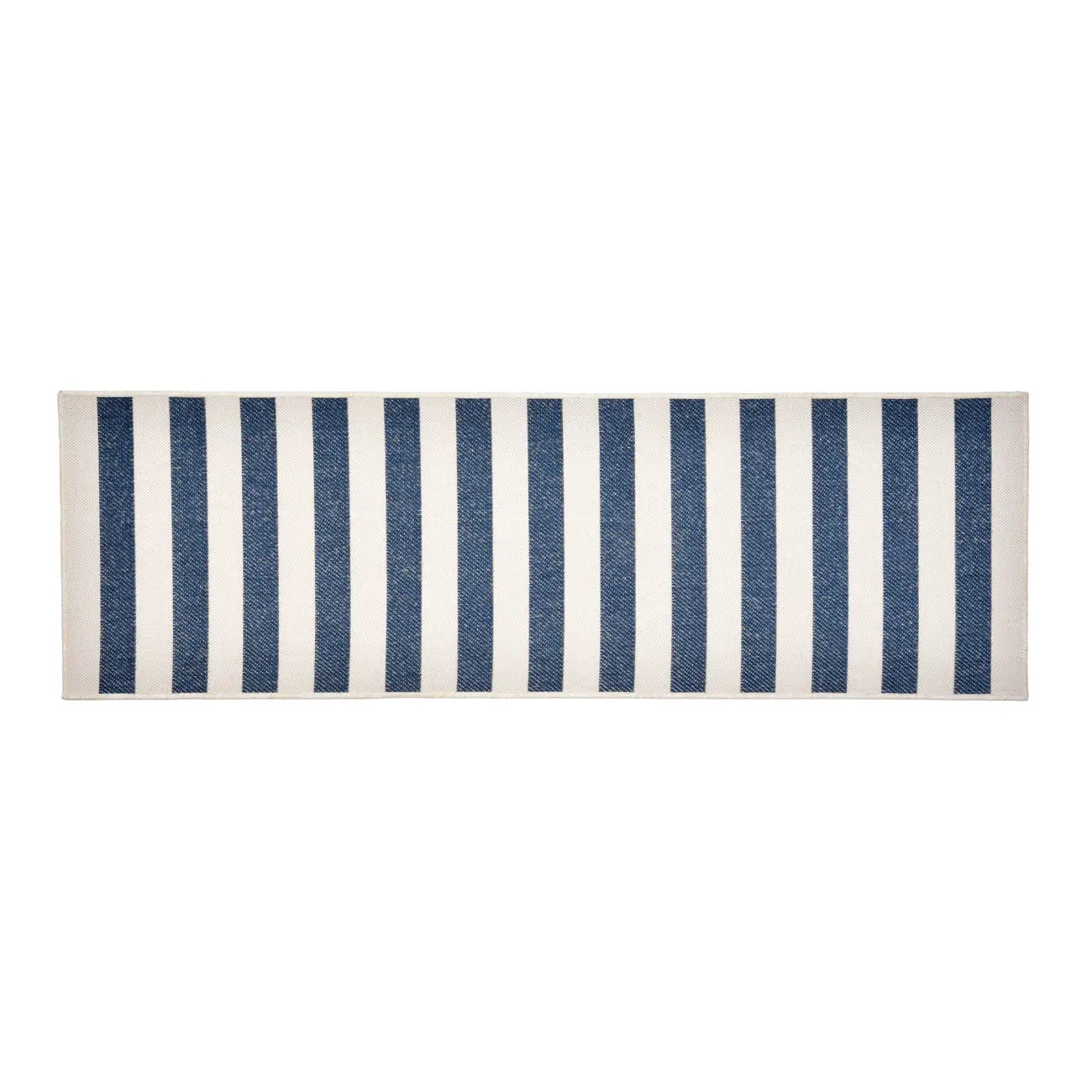TAPETE 66 CM X 2 M BLUESTRIPE - NATURAL/AZUL - Foto 1