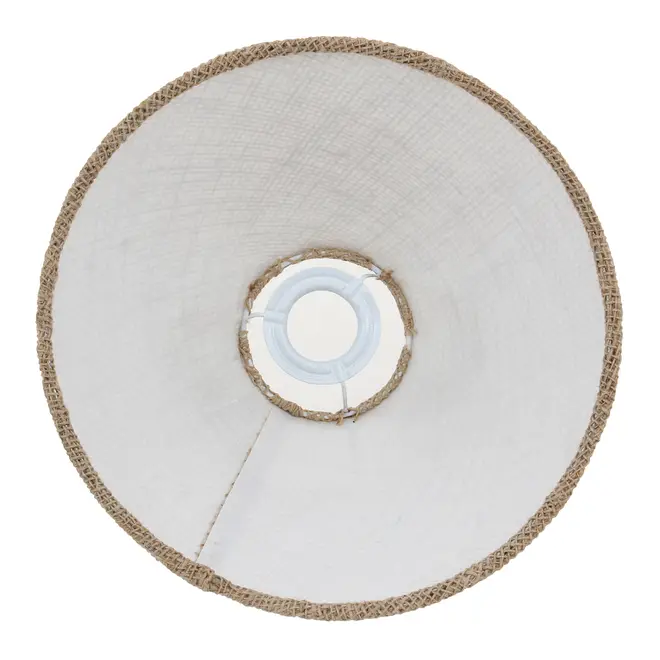 CÚPULA A LUZ 13 CM X 9 CM 26 CM - JUTA RÚSTICA - Foto 3