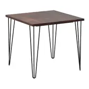 MESA DE JANTAR MESA 80 CM X 80 CM ZAHARA - PRETO/NOZES RÚSTICO - Foto 39