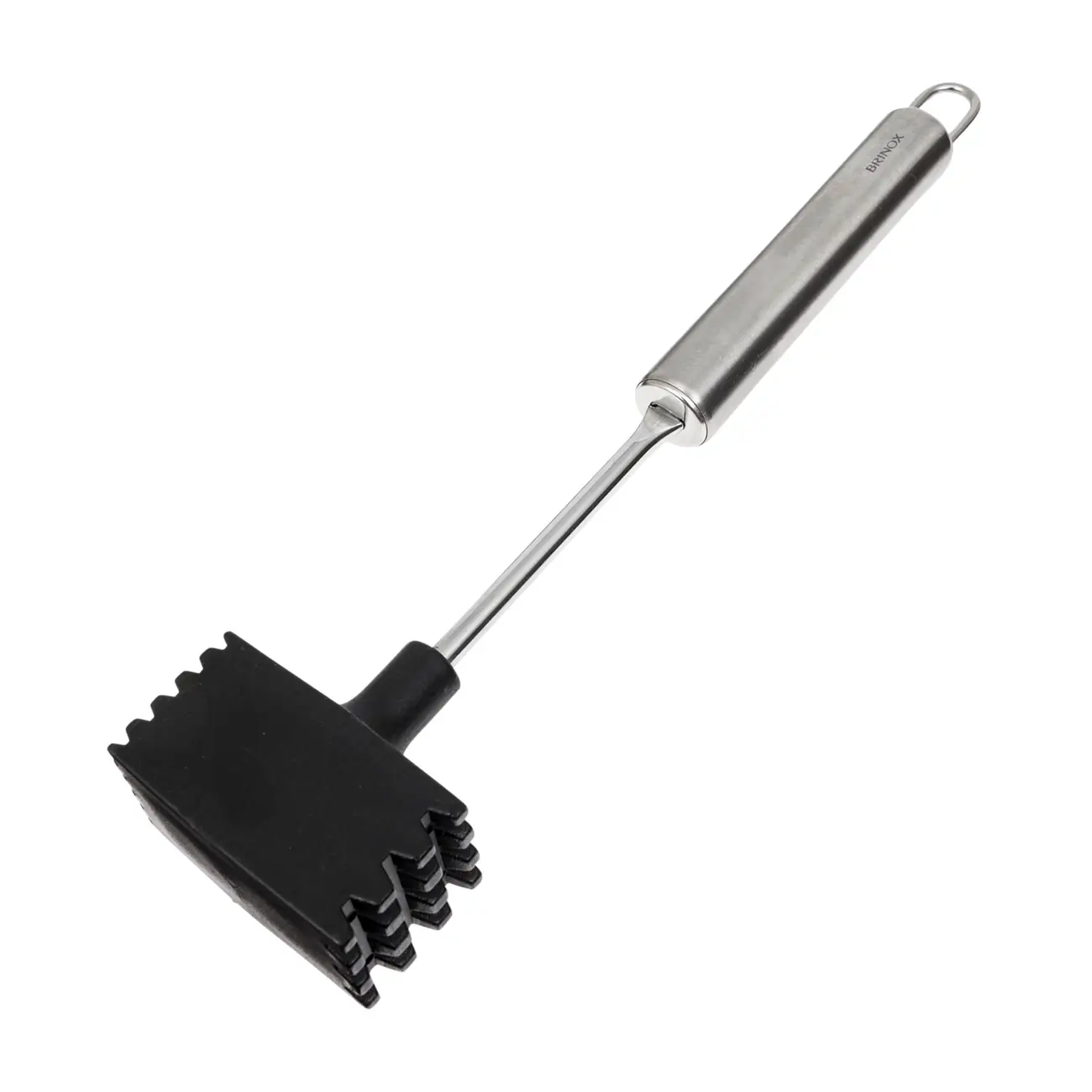 MARTELO DE CARNE 24 CM ELLIP - INOX/PRETO - Foto 4