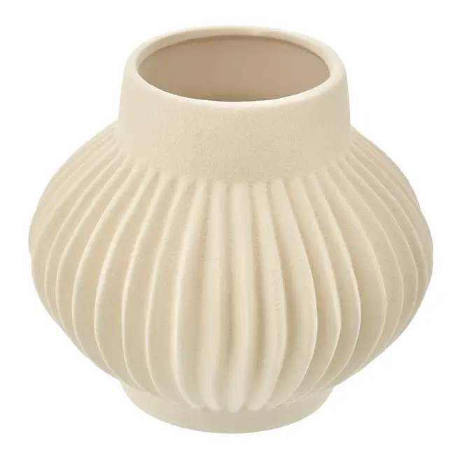 VASO 15 CM MARTIN I - BRANCO/NATURAL - Foto 1