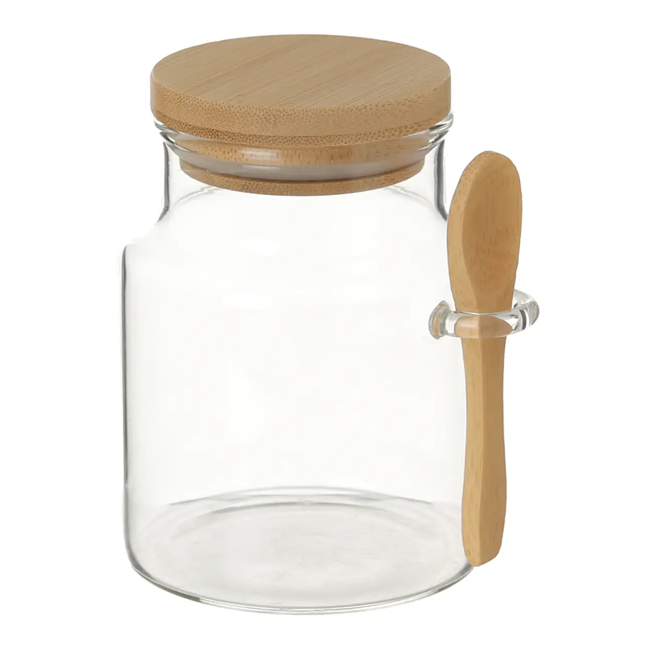 POTE 350 ML BAMBOO BORO - INCOLOR/BAMBU - Foto 3