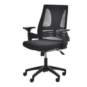 CADEIRA DE ESCRITÓRIO SPENCER - PRETO/PRETO - Foto 1