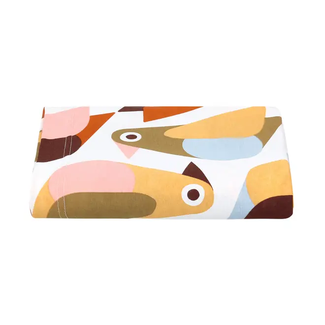 LENÇOL JÚNIOR INFANTIL 1,60 M X 1,90 M VOA PASSARIM - AMARELO HANBAR/MULTICOR - Foto 1