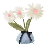 ADORNO VASO FLOR 23 CM PASCOQUETTE - VIN ROSE/BLEU CENDRÉ - Foto 1