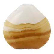 VASO 23 CM JARI - BRANCO/BEGE - Foto 1