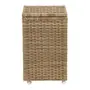 CESTO PARA ROUPA COM RODINHAS 35 CM X 35 CM X 57 CM ENREDO - BEGE - Foto 1