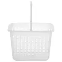BRANCO TRANSLUCIDO - CESTO COM ALÇA 20 CM X 20 CM X 13 CM TABLETS