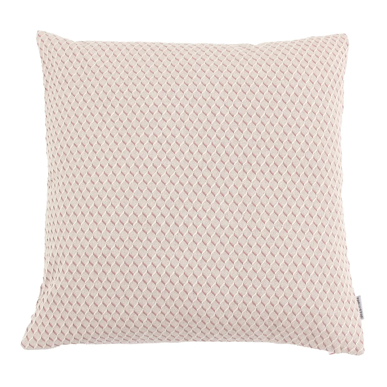 CAPA ALMOFADA 43 CM X 43 CM HÉRAULT - ROSA CLARO/NATURAL - Foto 1