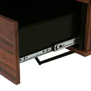 CÔMODA 6 GAVETAS 1,20 M X 42 CM HEPTA - PAU FERRO/PRETO - Foto 8