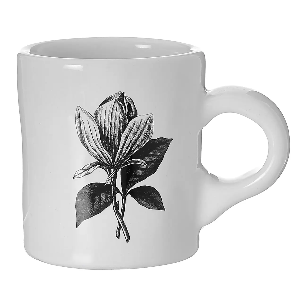 CANECA NATUREZA 140 ML - BRANCO/PRETO - Foto 1