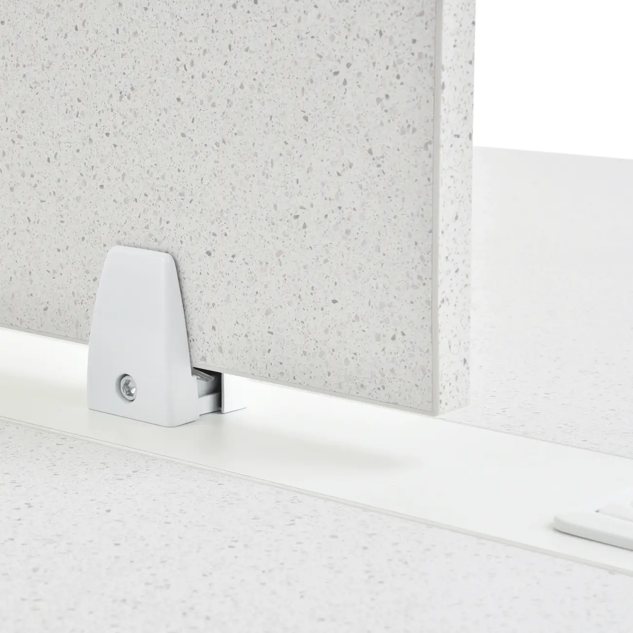 EST TRAB QUÁDRUPLA C/ DIVISÓRIA METRIC - BRANCO/GRANILITE - Foto 11