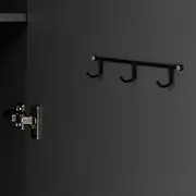 ARMÁRIO PARA LAVANDERIA 1 PORTA SLEEK - GRAFITE/PRETO - Foto 11