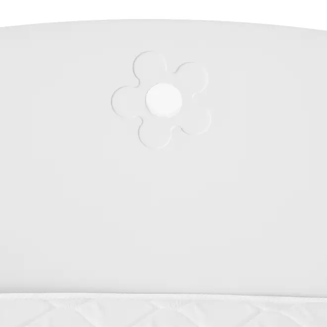 CAMA DE SOLTEIRO COM 2 GAVETAS 88 CM PATCHFLOWER - BRANCO - Foto 7