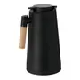GARRAFA TÉRMICA 1 L KOFF - PRETO/MADEIRA - Foto 4