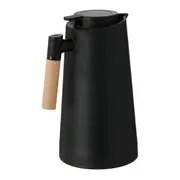 GARRAFA TÉRMICA 1 L KOFF - PRETO/MADEIRA - Foto 4