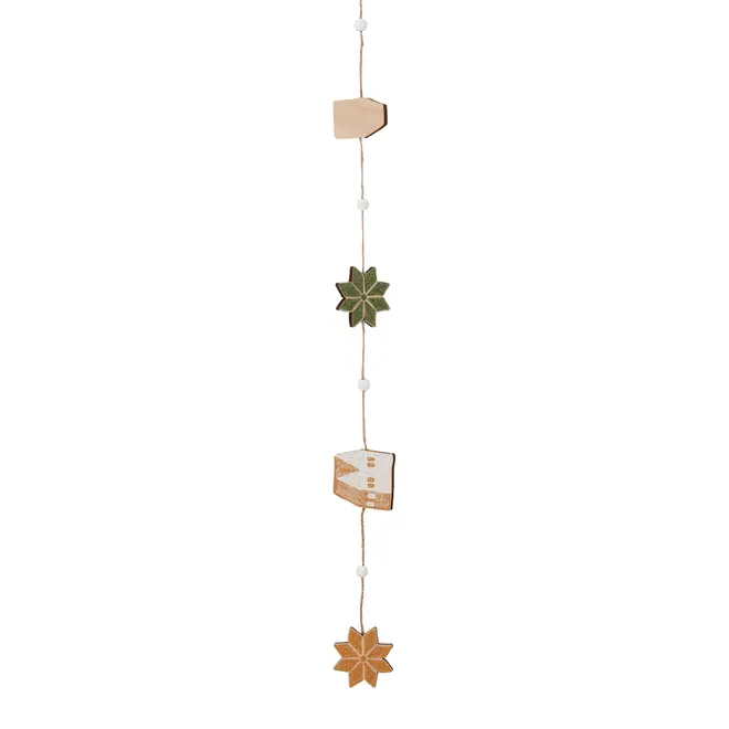 CORDÃO DECORATIVO 1,18 M VILAREJO NOEL - CASCA DE URUCUM/CIPESTRE - Foto 3