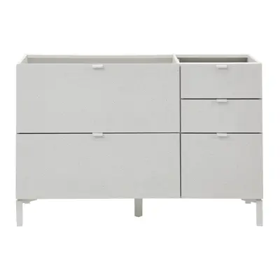 ARMÁRIO DE COZINHA INFERIOR 1,20 M 2 PORTAS BASCULANTES/3 GAVETAS SLEEK