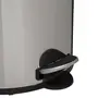 LIXEIRA COM PEDAL 20 L HOYT - INOX/PRETO - Foto 11