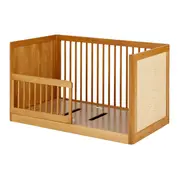 BERÇO COM PALHINHA 70 CM 2 EM 1 - BERÇO/MINICAMA PALHANDI - AMÊNDOA/NATURAL - Foto 13
