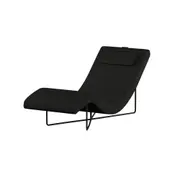 CHAISE LONGUE ALUA - PRETO/PRETO - Foto 1