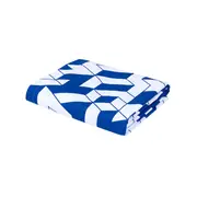 LENÇOL SOLTEIRO 1,60 M X 2,40 M MAZE - AZUL COBALTO/BRANCO - Foto 2