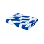 LENÇOL SOLTEIRO 1,60 M X 2,40 M MAZE - AZUL COBALTO/BRANCO - Foto 2