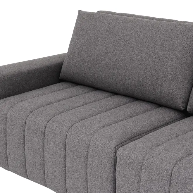 SOFÁ-CAMA RETRÁTIL E RECLINÁVEL 3 LUGARES SNOOZE - CINZA - Foto 13