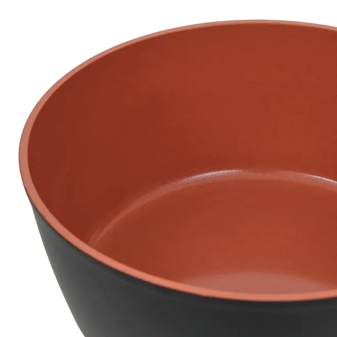 JOGO DE PANELAS INDUÇÃO COM 4 PEÇAS NORMA - PRETO/TERRACOTA - Foto 13