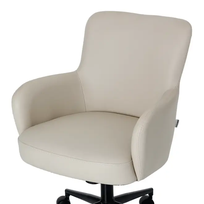 CADEIRA HOME OFFICE KOLDING - PRETO/CAMELO - Foto 6