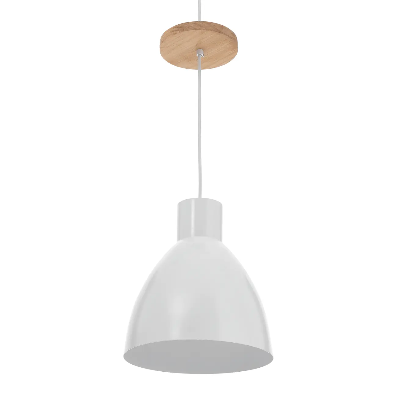LUMINÁRIA DE TETO ALENTO - BRANCO/AMÊNDOA - Foto 1