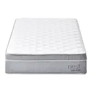 COLCHÃO SOLTEIRO COM MOLAS 88 CM X 1,88 M X 24 CM NEST - CINZA/BRANCO - Foto 3