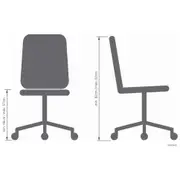 SKED CADEIRA HOME OFFICE - CROMADO/PRETO - Foto 3