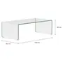 MESA DE CENTRO 1,10 M X 55 CM INGLASS - INCOLOR/CROMADO - Foto 2