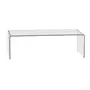 MESA DE CENTRO 1,10 M X 55 CM INGLASS - INCOLOR/CROMADO - Foto 1