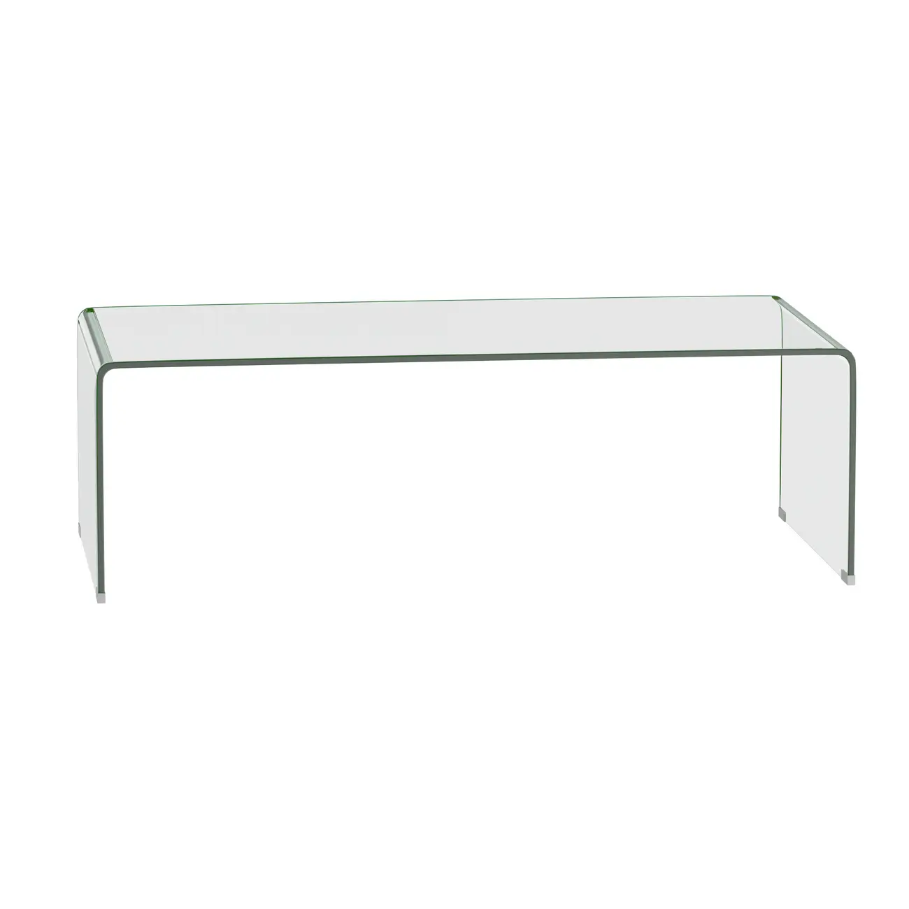 MESA DE CENTRO 1,10 M X 55 CM INGLASS - INCOLOR/CROMADO - Foto 1