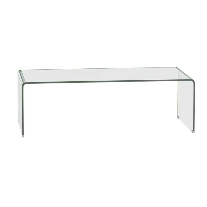 MESA DE CENTRO 1,10 M X 55 CM INGLASS - INCOLOR/CROMADO - Foto 1