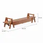 ESTRUTURA DE RACK 2 GAVETAS 2 M X 45 CM REGATA - NOZES - Foto 2