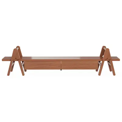 ESTRUTURA DE RACK 2 GAVETAS 2 M X 45 CM REGATA